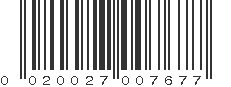 UPC 020027007677