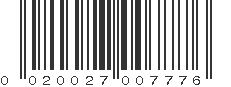 UPC 020027007776