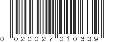 UPC 020027010639