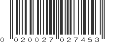 UPC 020027027453