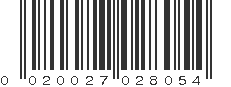 UPC 020027028054