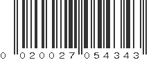 UPC 020027054343