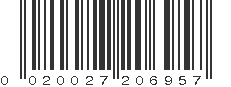 UPC 020027206957