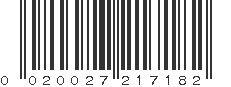 UPC 020027217182