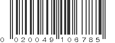 UPC 020049106785