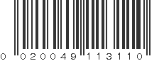 UPC 020049113110