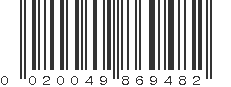 UPC 020049869482