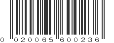 UPC 020065600236