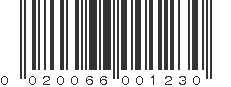 UPC 020066001230