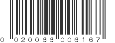 UPC 020066006167