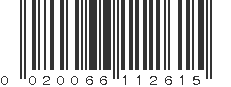 UPC 020066112615