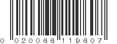 UPC 020066119607