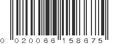 UPC 020066158675