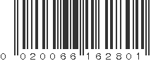 UPC 020066162801