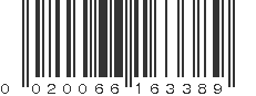 UPC 020066163389