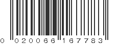 UPC 020066167783