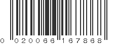 UPC 020066167868