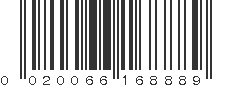 UPC 020066168889