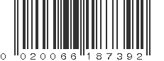 UPC 020066187392