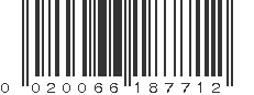 UPC 020066187712