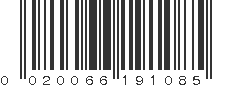 UPC 020066191085