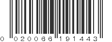 UPC 020066191443