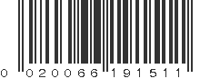 UPC 020066191511