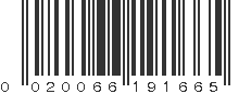 UPC 020066191665