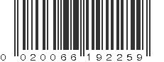 UPC 020066192259