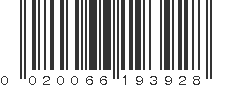 UPC 020066193928