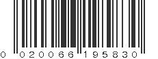 UPC 020066195830