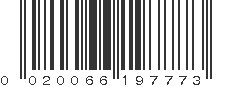 UPC 020066197773