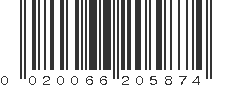 UPC 020066205874