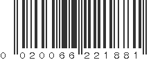 UPC 020066221881