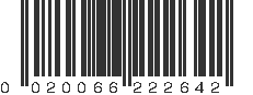 UPC 020066222642