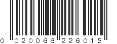 UPC 020066226015