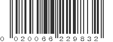 UPC 020066229832