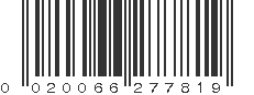 UPC 020066277819