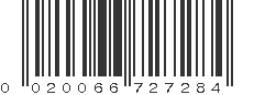 UPC 020066727284