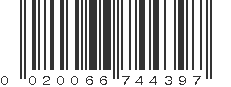 UPC 020066744397