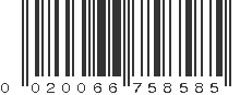 UPC 020066758585