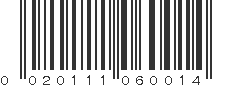 UPC 020111060014