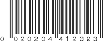 UPC 020204412393