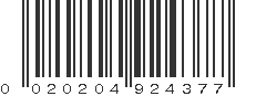 UPC 020204924377