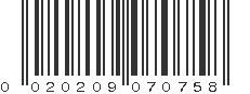 UPC 020209070758