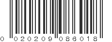 UPC 020209086018