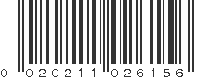 UPC 020211026156