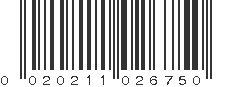 UPC 020211026750