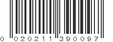 UPC 020211390097