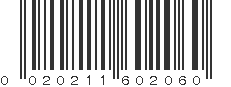 UPC 020211602060